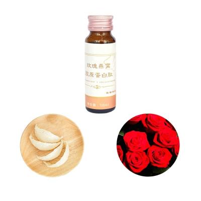 China Cosmetics Whitening Liquid Collagen Drink Mix Bird's Nest And Rose Extract Collagen Peptides Drinks for sale