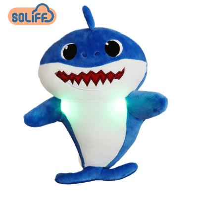 China Plush Toy Amazon Hot Selling With Music Shark Plush Toy Singing Plush Shark for sale