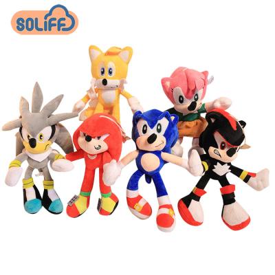 China Stuffed Plush Toy and Soft Stuffed Animal Sonicator Cartoon Character Doll Stuffed Super Plush Sonic Toy for Kids Baby Sonic Plush Dolls for sale