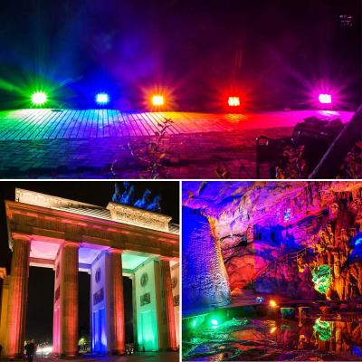 China RGB 24 LEDs Solar Powered Led Outdoor Lights Color Changing Function en venta