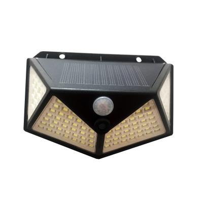 China Negro PIR Security Light accionado solar plástico de 100 LED PIR Motion Sensor Flood Light en venta