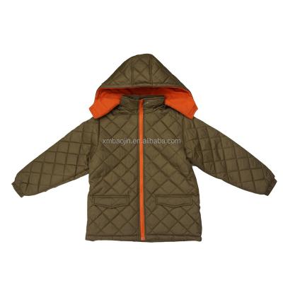 China Breathable Boy's Winter Clothes Quilted Jacket Custom Windproof Coat for sale