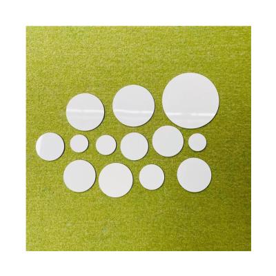 China Promotional Blank Signs Sublimation Foil Round Shape Ornament Metal Circle Discs Jewelry Charm Inserts Round Discs for sale