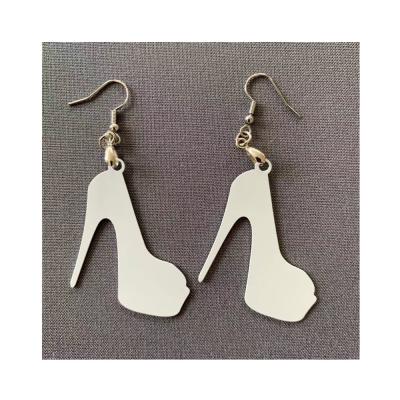 China Hot Selling Fashion Amazon Dye Sublimation Earrings Blank Personalized Blank Aluminum Jewelry Earrings For Women for sale