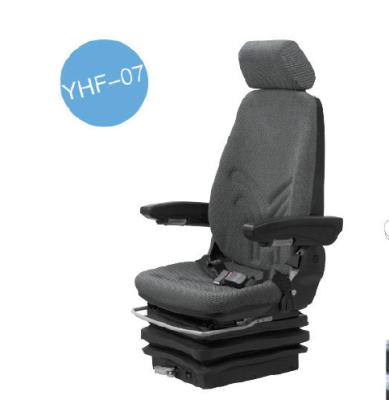 China Adjustable Forklift Backrest Truck Driver Seat Cloth Material Suspension Excavator Driver Seat YHF-07 for sale