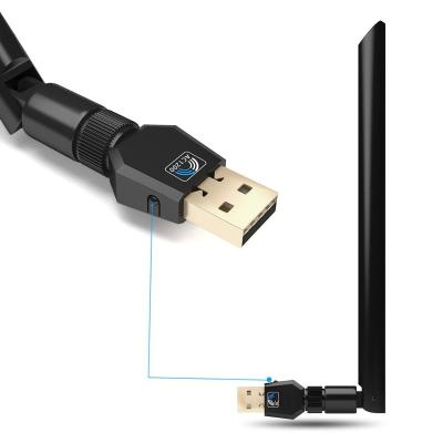 China New design Realtek8812bu usb wifi adapter 1200mbps usb wifi adapter desktop dual band wireless antenna for sale