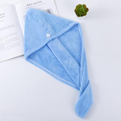 China Durable Super Absorbent Quick Dry Hair Drying Towel Microfiber Hair Towel Turban Wrap for sale