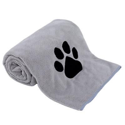 China Sustainable Microfiber Dog Bath Drying Towel Puppy Towel Pet Towel With Private Logo for sale