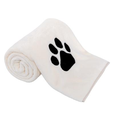 China Viable Dog Gift Microfiber Dog Bathrobe Drying Towel Puppy Towel With Logo for sale