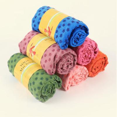 China OEM Kids Safe Anti-Slip Microfiber Eco Yoga Towel Organic Non Slip Yoga Towel for sale