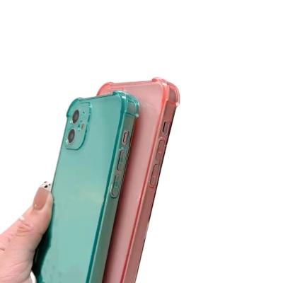 China Factory direct sale multi-colors soft dacron soft rope shockproof tpu phone case for iphone 12 for sale