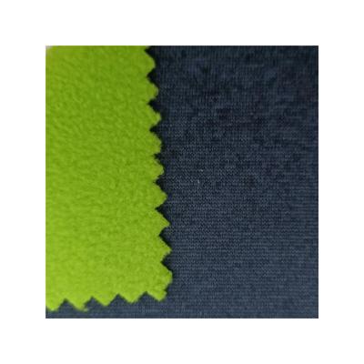 China Waterproof High Quality Cationic Plain Jersey Fabric Bonded Fleece Cloth Outdoor Fabric For Sportswear for sale