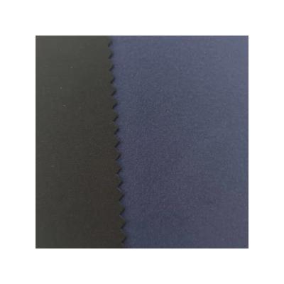 China Comfortable Waterproof Windproof Fabric Feel Waterproof Stretch Fabric Thick Brushing Cloth For Garment for sale