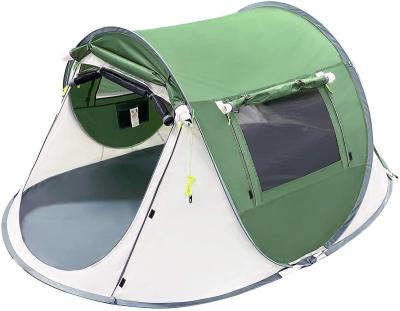 China Easy Set Up Instant Pop Up Tent For Camping, Easy Set Up Beach Tent Sun Shelter - Ventilated Mesh Windows, Water Resistant With Carry Bag for sale