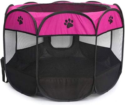 China Portable Indoor Outdoor Entertainment Exercise Kennel Tent for Puppies/Dogs/Cats/Rabbits and Dog Play Tent with Removable Mesh Shade Cover for Travel for sale