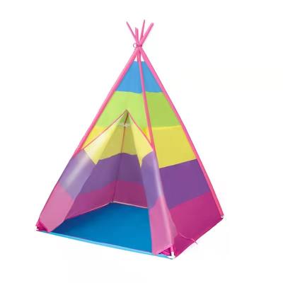 China Soft Toy Customized High Quality Children's Triangle Teepee Easy Setup Indoor And Outdoor Tent for sale