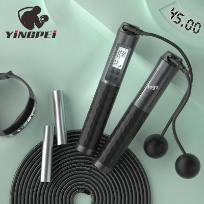 China Durable YINGPEI Smart Jump Rope Wholesale Sports Training Smart Jump Digital Weighted Jump Rope for sale