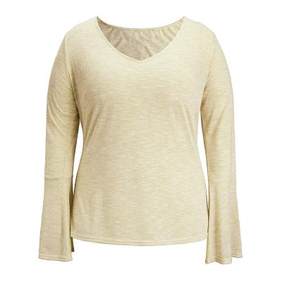 China Breathable V-Neck Trumpet-Sleeve Knit Cross-Border Graduates Women Europe And America for sale