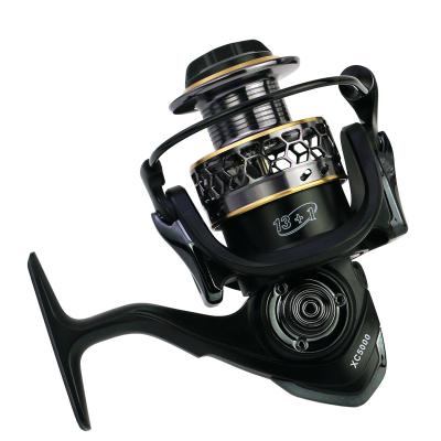 China PC PA66 Spinning XC Fishing Reel 1000-7000 Series No Gap Metal Reel River Seawater Freshwater Fishing Wheel for sale