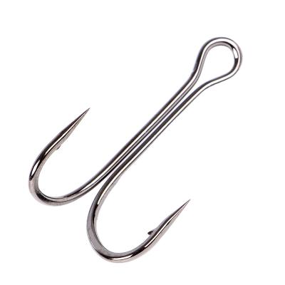 China FTK/OEM 20pcs Binary Double Hook Fishing Hook For Jig Bass Fishing Tackle For Soft Lure Binary Hook for sale