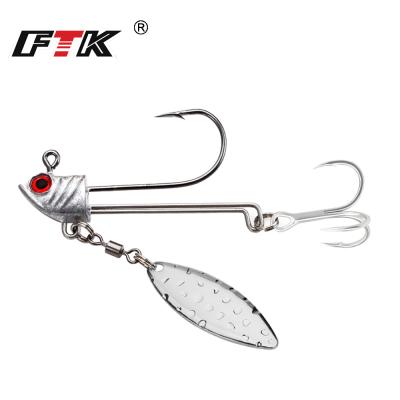 China Lead Lead Jig Hook Fishing Jig 3D Hook Eye Lure Hook 3 Size Fishing Tackle Outdoor Sports Tool for sale