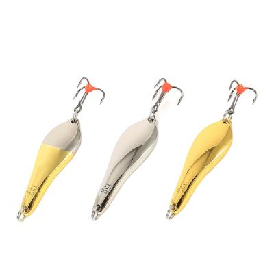 China FTK/OEM Hot Selling Winter Metal Hard Bait Artificial Ice Bait Hook Fishing Spoon HE-FTK-IFL-003-K for sale