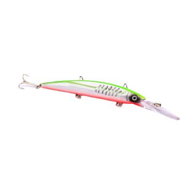 China 15.2cm Hard Lure Minnow Fishing Bait With 3 Hooks Fishing Tackle Lure 3D Eyes L-le-330-l Free Shipping for sale