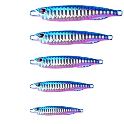 China 10g-40g Metal Jig Fishing Lure Weights Hard Groundbait Bass Fishing Bait Tackle Trout Trolling Lure Builds Lures Saltwater L-le-265-l for sale