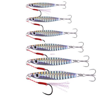 China Metal Bait 12pcs Fishing Metal Lures Jig 7g 12g 17g 22g 30g 40g Casting Sea Fishing Spoon Sinking Lure Vibe Casting Blade For Pike Bass for sale