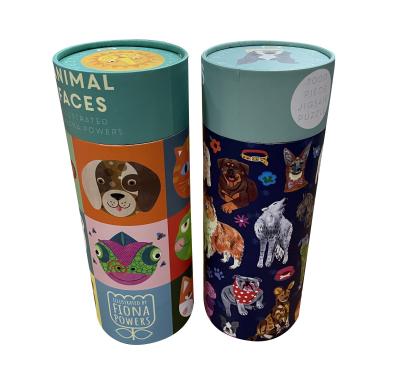 China Customized Recyclable Food Grade Aluminum Foil Tea Inner Paper Cans Coffee Chocolate Round Tube Packaging Box for sale