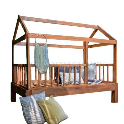 China Hign Traditional Grade Handmade Solid Wood Children's Room Frame Bed for sale