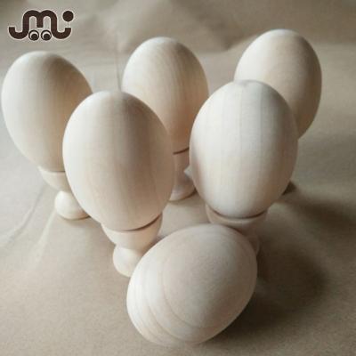 China China Wholesale Different Size Decoration Wooden Egg,DIY Unfinished Wooden Egg for sale