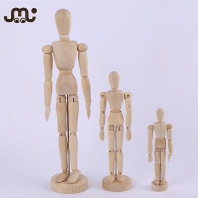 China Male/Female Soft Adjustable Wooden Joint Doll Doll for sale