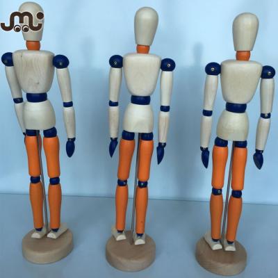 China Hot Selling Wooden Adjustable Mannequin Painted Cute Wooden Mannequin, Good Quality Polished Wooden Mannequin Doll for sale