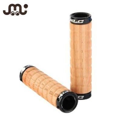 China Unfinished Smooth Wooden BMX Bicycle Handlebar Grips for sale