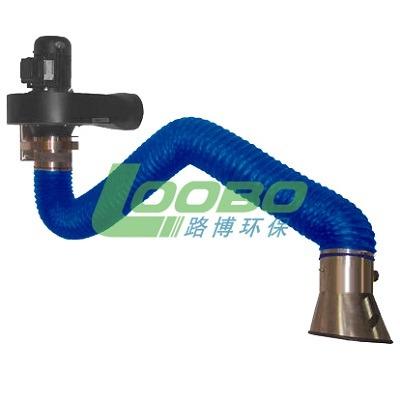 China Building Material Shops Fume Extractor Arms / Flexible Suction Arms With 360 Degree Swivel Station for sale