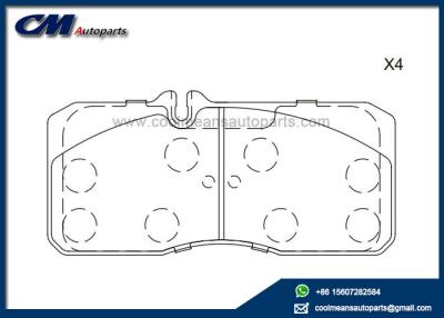 China WVA 29055 29057 Disc Brake Pads for MAN  L2000 - Series Front for sale