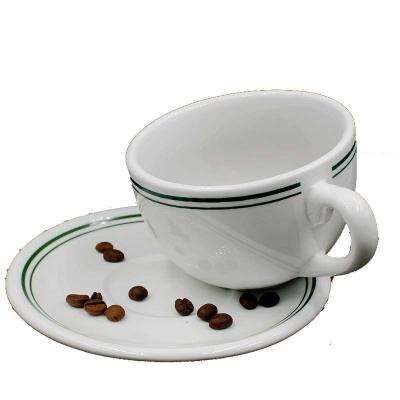 China Wholesale New Viable Ceramic Saucer Porcelain Tea Coffee Cup Saucer And Spoon for sale