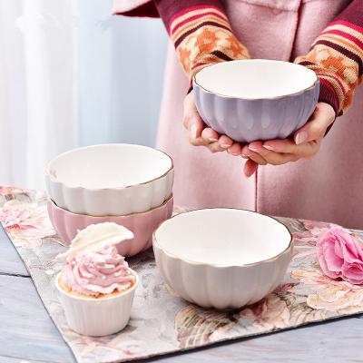 China Shenzhen Manufacturer Sustainable Dinnerware Set Glazed Porcelain Bowl Set for sale