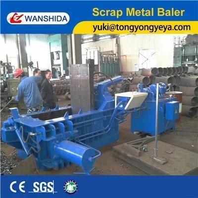 China 100 ton Schroot Balenpers Machine Dikte 2mm Metalen Schroot Balenpers Te koop