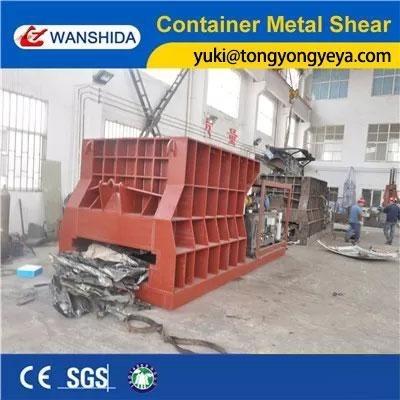 China Breedte 132 mm Hydraulische schrootschaar snijdt gemakkelijk schrootverwerkingsapparatuur Te koop