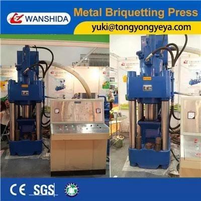 China 500 Tonnen Metallbrikettierpresse 30kW Hydraulische Sägemehlbrikettpresse zu verkaufen