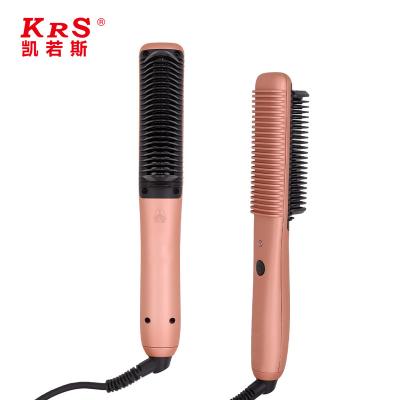 China Professional Rechargeable Fast Dry Heating Hair Straightener Brush Comb Formaldehyde Free For Men for sale