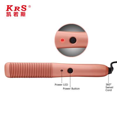 China Fair Trade Professional Electric Hair Straightener Sweep Brush Fast Heating Comb for sale