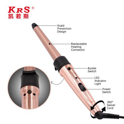 China Professional Fast Heating Hair Curler Salon Ceramic Tourmaline Private Label Hair Salon Equipment Private Label Hair Curling Iron Home Hair Salon Equipment for sale