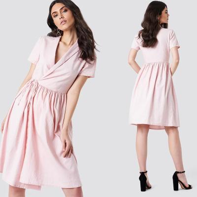 China 2018 New Arrivals Women Overlapped Midi Dress for sale