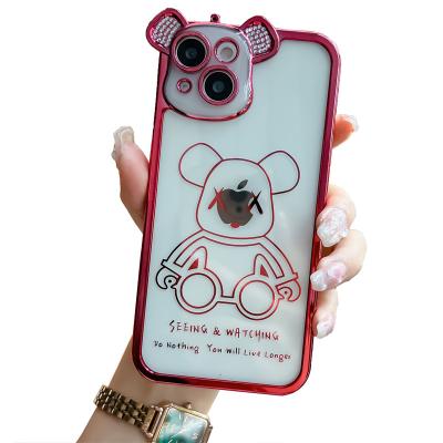 China Hot Selling Shockproof Cell Phone Shockproof Cases Plating TPU Iphone Mobile Phone For All Iphone Cute Phone Bags for sale