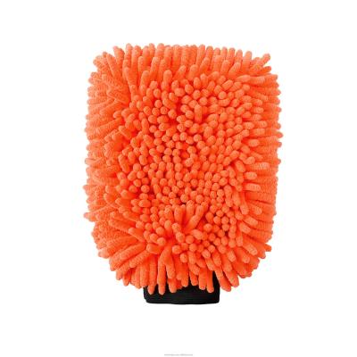 China Custom Chenille Soft Car Towel Hand Tool Microfiber Wash Mitt Car Cleaning Detailing Wash Station Cleaner for sale