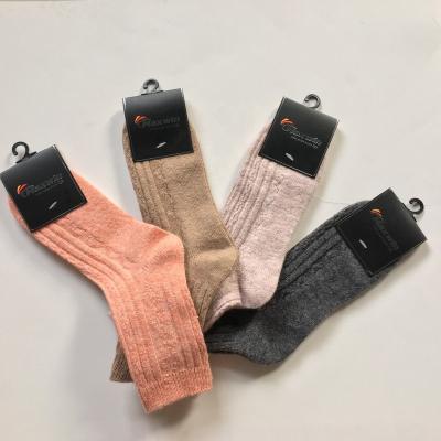 China Wholesale Warm 100% Soft Touch Angora Wool Yarn Women Socks Soft Touch Winter Socks for sale