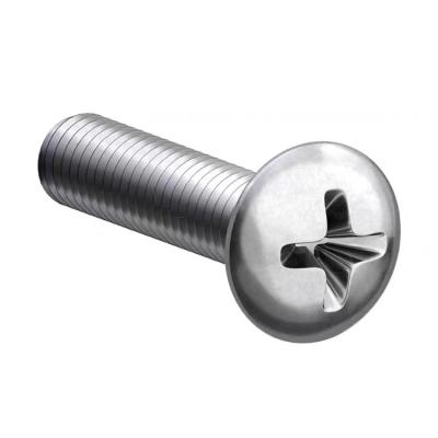 China Stainless Steel Large Flat Head Phillips Machine Screws for sale